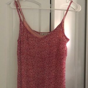 Long pink floral dress